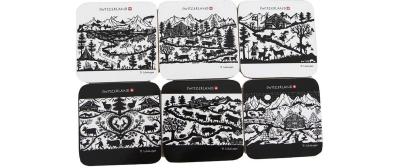 CN Glasuntersetzer, 6 Stück