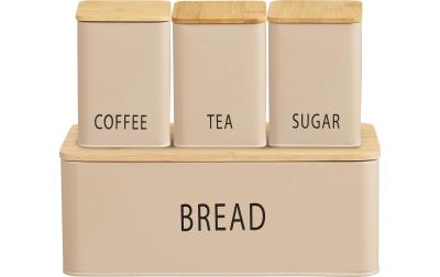 House Nordic Brotkasten-Set 4-teilig, Beige