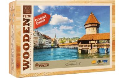 Mini-Puzzle Holz Kapellbrücke