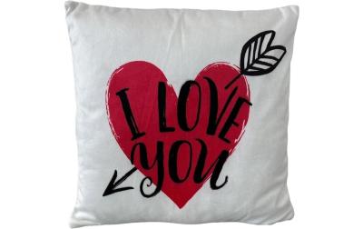 Dameco Kisen gefüllt I love you, 30x30 cm