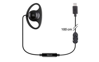 Tectalk BIZ, D-Form Headset, 100cm