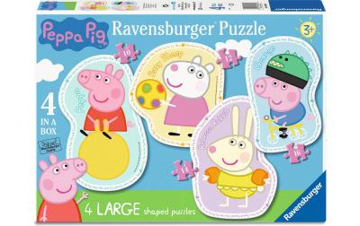 4 in a box Shaped Puzzle Peppa Pig