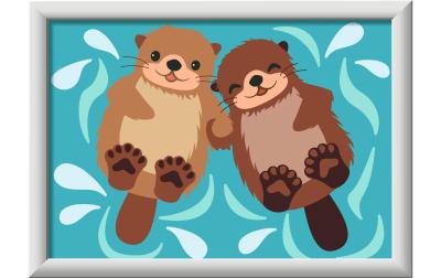 CreArt Malen nach Zahlen Trendiger Otter