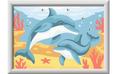 CreArt Malen nach Zahlen Delfin