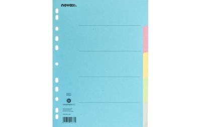 NOVOOO Kartonregister bunt A4, 5-teilig