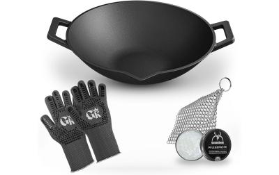 Wokpfanne 36 cm mit Pflegepaste