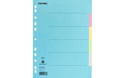 NOVOOO Kartonregister bunt A4, 6-teilig