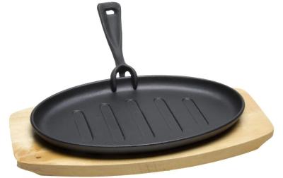 Hot Plate mit Holzunterteller