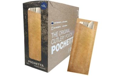 Pochetta Besteckset 100 Stk., Braun