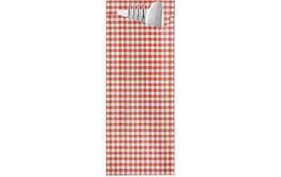 Pochetta Besteckset 100 Stk., Rot-Weiss