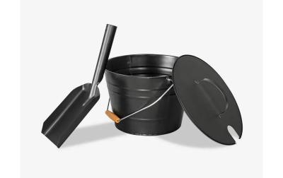 ELDUR Ascheeimer mit Schaufel
