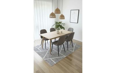 Conceptum Hypnose Teppich Ted grau/weiss