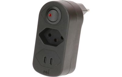 Abzweigstecker ADAPT 1x Typ 13 USB-C/C
