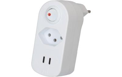 Abzweigstecker ADAPT 1x Typ 13 USB-C/C