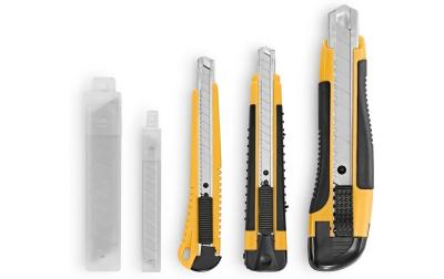 EASYmaxx Cuttermesser schwarz gelb Set