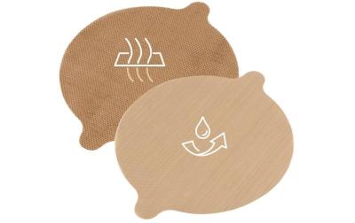 GOURMETmaxx Dauerbackfolie braun rund 2 Stk