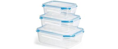 GOURMETmaxx Glas Frischhaltedosen 3 Stück