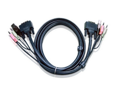 Aten 2L-7D02U: USB-DVI-KVM-Kabel 1.8M