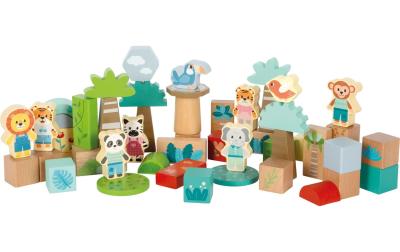 Holzbausteine Jungle Friends
