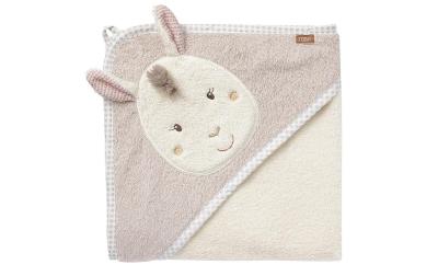 Fehn Kapuzenbadetuch Lama