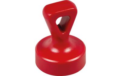 Berec Griffmagnet mit Öse, rot, 2-er Set