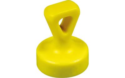 Berec Griffmagnet mit Öse, gelb, 2-er Set
