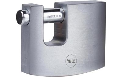 Block-Vorhängeschloss Y124B verchromt