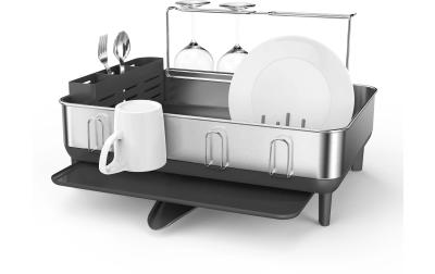 Simplehuman Abtropfgestell,Silber geb&uuml;rstet