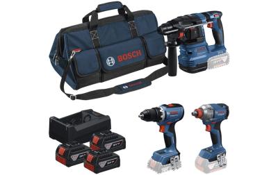 18V Set GSR + GDX + GBH + 3x5Ah
