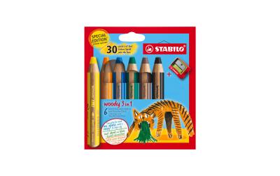 STABILO Woody 3in1 Malstift Tiger