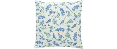 Esschert Outdoor Kissen Blumen blau