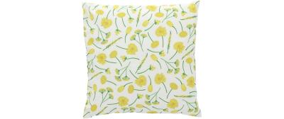 Esschert Outdoor Kissen Blumen gelb