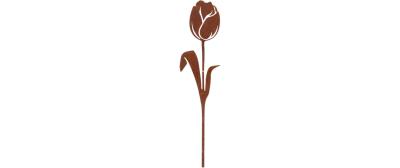 Esschert Rost Gartenstecker Tulpe