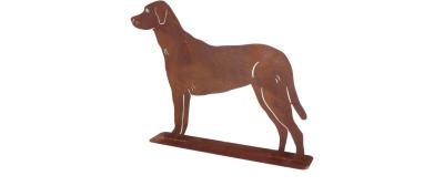 Esschert Rost Hund stehend