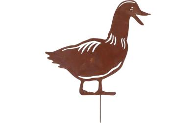 Esschert Rost Gartenstecker Ente