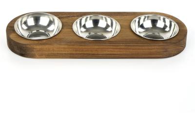 Paws & Whiskers Napf Holz
