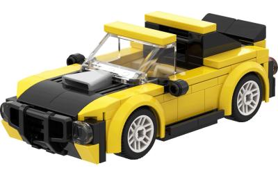 BRIXIES Plus Mini Rennwagen gelb
