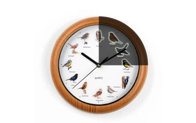 MAXXMEE Wanduhr mit Vogelstimmen