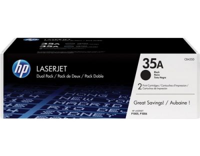 HP Toner 35A - Black 2er-Pack (CB435AD)