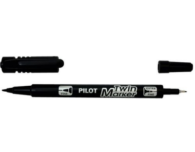 Pilot Twin Marker Slim schwarz