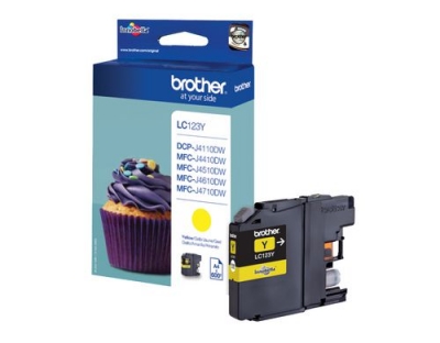 Tinte Brother LC-123Y, yellow