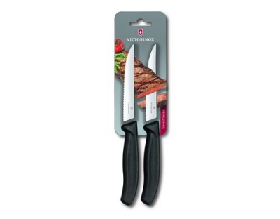 Victorinox Steakmesser mittel, 12cm, 2Stk.