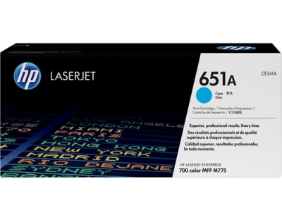 HP Toner 651A - Cyan (CE341A)