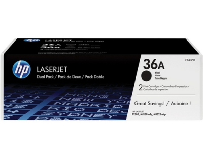 HP Toner 36A - Black 2er-Pack (CB436AD)