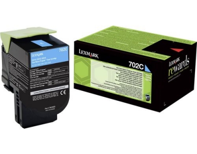 Toner Lexmark 70C20C0 cyan, 1000 Seiten