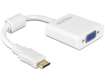 Monitorkonverter Mini-C HDMI zu VGA, weiss