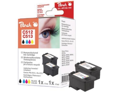 Peach Tinte Combi Pack Canon PG-512-CL-513