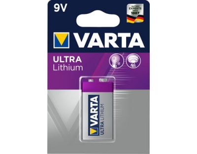 VARTA Lithium Batterie 9V Block, 1Stk