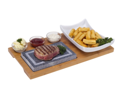 Nouvel Hot Plate Set, 6tlg, Holz