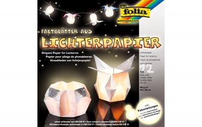 Folia Faltblätter aus Lichterpapier Weiss